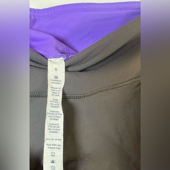 Lululemon Amped Crop Leggings Size 6 - Picture 7 of 8